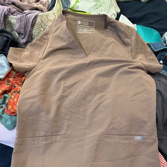 Figs brown top XS - Picture 1 of 3